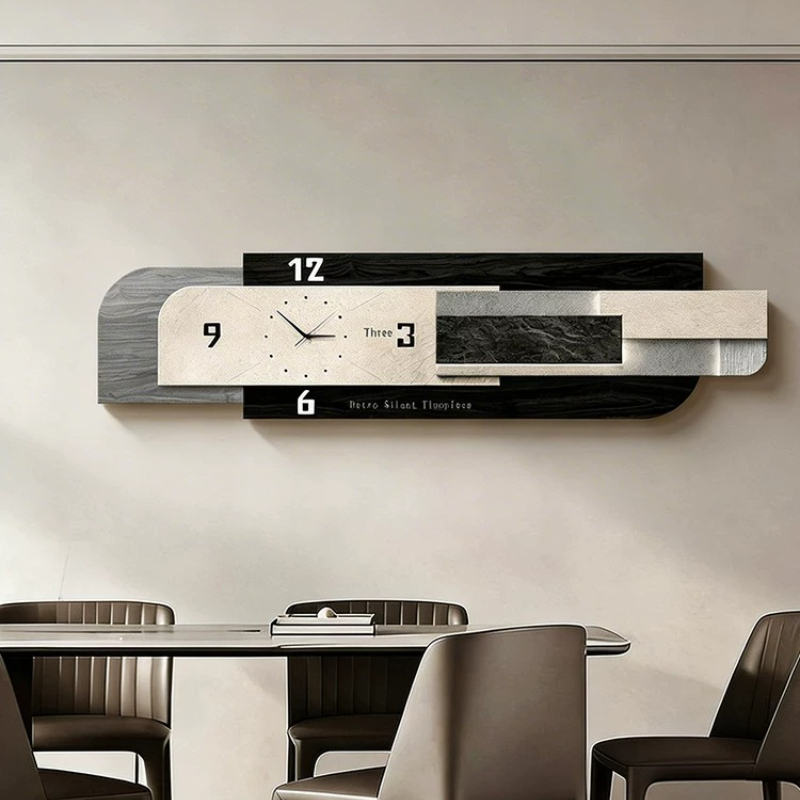 Luxury Lifestyle Aesthetic - Woonkamer Luxe wandhorloge Moderne esthetische Chinese