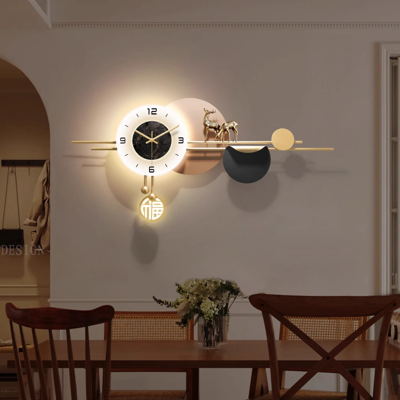 Luxury Lifestyle Aesthetic - Licht Luxe Interieur Wandklokken Led Luxe