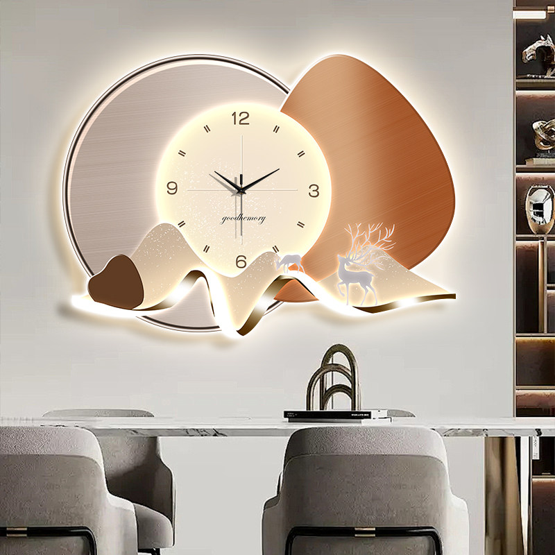 Luxury Lifestyle Aesthetic - Chinese stijl vintage wandhorloge woonkamer moderne