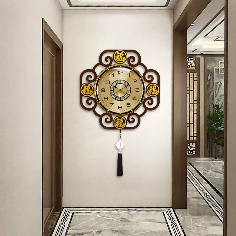 Luxury Lifestyle Aesthetic - Chinese stijl esthetische wandklokken Minimalistisch ontwerp