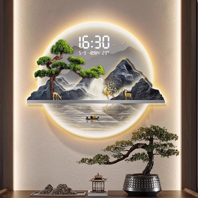 Chinese stijl design wandklokk - Luxury Lifestyle Aesthetic recensie en prijs